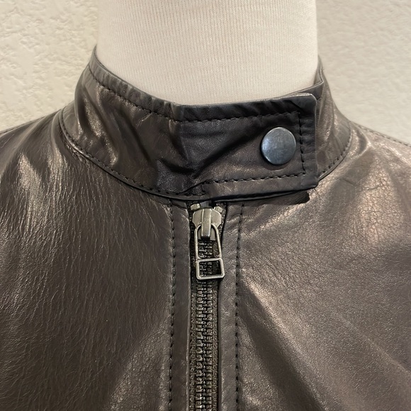 ATM | Lamb Leather Moto Jacket - Picture 9 of 13